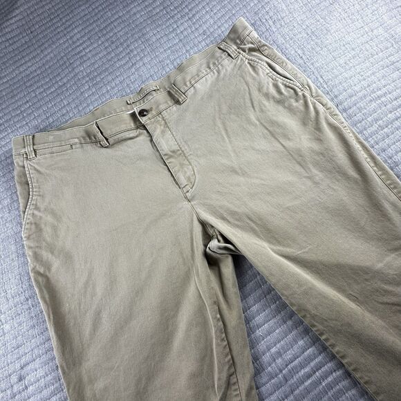 Duck Head Gold School Pant Men 42x32 Tan Chino Khaki Classic Fit Stretch - Picture 1 of 10